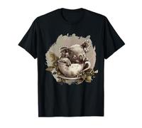 Koala Sleeping Cup Nature Sleepy Animal Sleepy Koala Bear T-Shirt