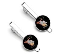 Koala Sleeping on Tree Funny Tie Clips for Men Metal Tie Bar Necktie Pinch for Business Wedding Party