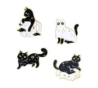 Koala Sloth Cat Ocean Heart - Cartoon Enamel Lapel Badge, Normal, Non-precious metal