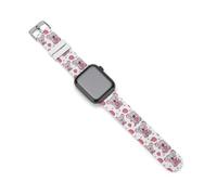 Koala Strawberry Love Silicone Watch Band Replacement Watch Straps Adjustable Sport Wristband for Women Men 38mm/40mm