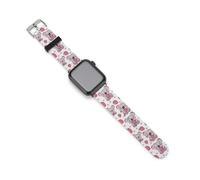 Koala Strawberry Love Silicone Watch Band Replacement Watch Straps Adjustable Sport Wristband for Women Men 38mm/40mm