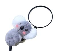 Koala Stuffed Pendant - Soft Cotton Textile Build, Adorable Animal Charm Clip, Hanging Strap Fixture With Elastic Loop Fastening Ornament | Portable Decorative Buddy For Bicycle Motorcycle Scooter