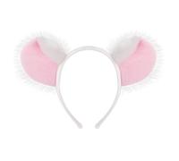 Koala Themed Hair Clips for Kids Soft, White koala ears | Fabric Headband for Kids Halloween Costume Decoration Role Play