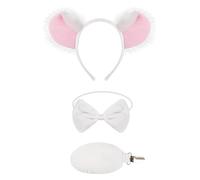 Koala Themed Hair Clips for Kids Soft, White koala threepi | Fabric Headband for Kids Halloween Costume Decoration Role Play