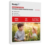 Koala Thick Canvas Textured Double-sided Printer Paper 8.5X11 69LB 50sheets 260GSM Heavyweight Compatible with Inkjet and Laser Printer