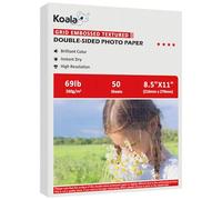 Koala Thick Grid Embossed Textured Double-sided Photo Paper 8.5x11 Inches 69LB Heavyweight 50sheets 260GSM Compatible with Inkjet Printer