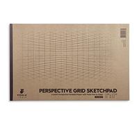 Koala Tools | Drawing Perspective (1 and 2-Point) Large Sketch Pad (2 Point - 11 x 17)