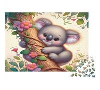 Koala Tree Hug Jigsaw Puzzle 1000Pc Recycled Paper for Adults Puzzle for Adults Fun Challenging Family Game Fun Home Activity Great Gift for Relaxation Creativity 52x38cm/1000pcs