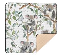 Koala Tree Pattern Large Non-Slip Baby Gym & Activity Mat for Floor Lightweight Infant Play Activity Mat for Babies Infants Toddlers, 50'' x 50''