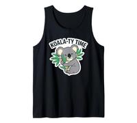 Koala-Ty Time Humor Cartoon Quote Koala Lover Funny TYME Tank Top
