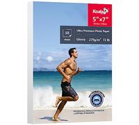 Koala Ultra Premium Photo Paper 5x7 In Glossy Photo Printer Paper for Inkjet Printer Water Resistant 50 Sheets 72lb