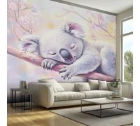 Koala Wallpaper - Kids Cute Animal Wall Paper, Koala Home Decor, Non-Woven Waterproof Print Wallpapers for Bedroom Living Room, Feature Walls Mural 450x315 cm - Jhd81