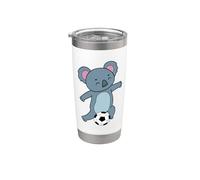 Koala with Football Stainless Steel Insulated Tumbler