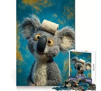 Koala with Toilet Paper on Head Jigsaw 1000 Pieces for Adults FreeTime Game Accurate Cut Fun Challenge Game Night (38x26cm)