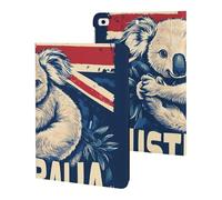Koalas Australian Flag Flowers Slim Case Compatible with iPad 10th 9th 8th 7th Generation 2022 2021 2020 2019 Protective Cover Stand