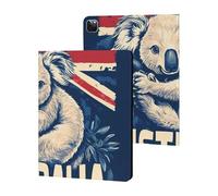 Koalas Australian Flag Flowers Slim Case Compatible with iPad 10th 9th 8th 7th Generation 2022 2021 2020 2019 Protective Cover Stand