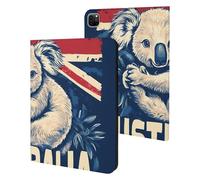 Koalas Australian Flag Flowers Slim Case Compatible with iPad 10th 9th 8th 7th Generation 2022 2021 2020 2019 Protective Cover Stand
