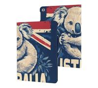Koalas Australian Flag Flowers Slim Case Compatible with iPad 10th 9th 8th 7th Generation 2022 2021 2020 2019 Protective Cover Stand