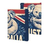 Koalas Australian Flag Flowers Slim Case Compatible with iPad 10th 9th 8th 7th Generation 2022 2021 2020 2019 Protective Cover Stand