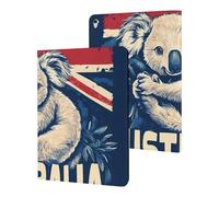Koalas Australian Flag Flowers Slim Case Compatible with iPad 10th 9th 8th 7th Generation 2022 2021 2020 2019 Protective Cover Stand
