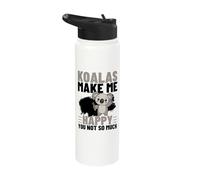 Koalas Make Me Happy You Not So Much Funny Koala Stainless Steel Insulated Water Bottle
