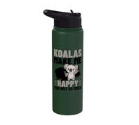 Koalas Make Me Happy You Not So Much Funny Koala Stainless Steel Insulated Water Bottle