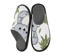 Koalas Plants House Slippers for Women Men Warm Slippers House Shoes Indoor Outdoor Slippers