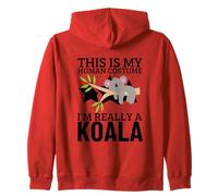 Koalas This Is My Human Costume I'm Really A Koala Zip Hoodie