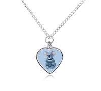Koalas Wearing Sweater Pet Ash Necklace Keepsake Memorial Heart Pendant Jewelry