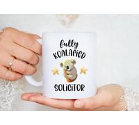 Koalified Solicitor Mug, Law Graduate Gift, Qualified Lawyer Coffee Cup, Graduation Present, Legal Profession Drinkware (Mug)