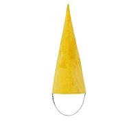 Koalswm Medieval Pointed Cone Hat Renaissance Dwarf Elf Headwear for Halloween LARP (Yellow)