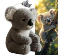 Koaly Emotional Healing On Demand, The Koaly Soft Koala Stuffed Toy, Plush Toy for Cuddling, Koala Cuddly Toy for Children, Adults (1 Piece + Accessories)