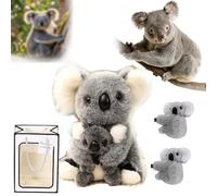 Koaly - The Koaly Emotional Healing on Demand,Ultra-Soft Koalys Ai Plush Mimics the Matural Movements like a Real Koala,Washable Sensory Comfort,Loneliness Relief (Koala mother and child)