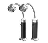 Koanhinn 2 Piece Barbecue Light Magnetic 360 Degree Adjustable BBQ Light Weather Outdoor Lights BBQ Accessories Tools Set