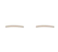 Koanhinn 2 Pieces Real Slotted Bone Nut for 6 Strings TL Electric Guitar (Bottom Flat/R7.25/R10 42mm x 3.2mm x 5.6mm)