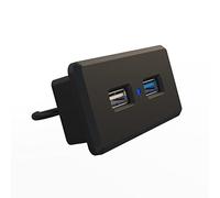 Koanhinn 2 Ports USB Charging Port 2A 9V Charging Adapter Built-in QC3.0 HUB for Charging Adapter Table Hidden Holder