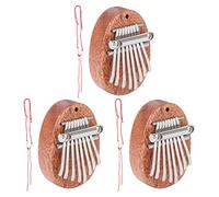 Koanhinn 3 x 8 Keys Mini Kalimba Exquisite Finger Thumb Piano Marimba Musical Good Accessory Pendant Gift