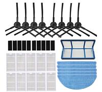 Koanhinn 36 Pieces Dust Filter Side Brush Efficient HEPA Filter for V3S/V5S/V5/V3L Robot Vacuum Cleaner Parts