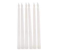 Koanhinn 6Pcs LED Taper Candle for Dinner, Flickering Flameless Tapered Battery Operated Table Weddings Birthday Parties