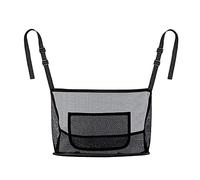 Koanhinn Car Net Bag Hand Holder Between Seats, for Car Seat Back Mesh Organiser Driver Storage Net Bag, Black