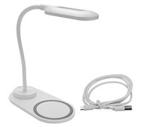 Koanhinn Dimmable LED Desk Lamp with Wireless Charger, Wireless Charging Desk Light Flexible Rotation Press Control Night Light