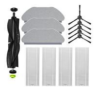 Koanhinn Main Side Brush Filter and Mop Cloth Replacement Accessories for Qihoo 360 S10 X100 MAX Robot Vacuum Cleaner