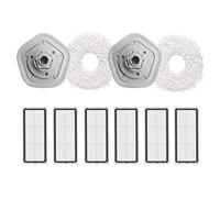 Koanhinn Pack of 10 Wiper Cloth HEPA Filter for W10/W10 Pro Robot Vacuum Cleaner for Cleaning Replacement Accessories Parts Household Cleaning