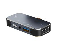 Koanhinn Type C HUB 4-in-1 Adapter Charger USB 3.0 Expander PD Quick Charge USB Computer Splitter for PC Laptop Desktop
