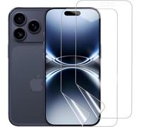 KoasVonson Pack of 2 Hydrogel Screen Protectors for iPhone 17 Pro, TPU Screen Protector HD Clear, Full Coverage, Fingerprint ID Supported, Scratch-Resistant, No Tempered Glass