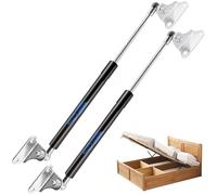 Koaudb 500MM 350N/80LB Gas Struts Heavy Duty with L Mounting Bracket 2PCS Gas Shock Struts Spring for Basement Door Lid Shed Window Floor Hatch Tool Box Lid, Suitable Weight 68-88LB(20in 80LB)