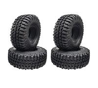 Koawensa 4PCS 100MM 1.9 Rubber Tires Tyres Wheel for 1/10 RC Crawler Car Axial SCX10 90046 AXI03007 TRX4 D90 CC01