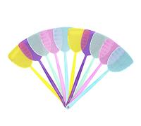 Koawensa Fly Swatter 10 Pack Plastic Long Handle Fly Swat Manual Swat Control for Flies and Mosquito Multi-Color Random
