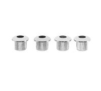 Koawensa Guitar Tuner Conversion Bushings Adapter Ferrules Nickel Plating with nice plastic shell for 10mm Peghead Holes Silver