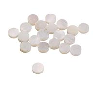 Koawensa White Mother of Pearl Shell Dot Fret Inlay Maker 6mm for Guitar Fingerboard (Pack of 20)